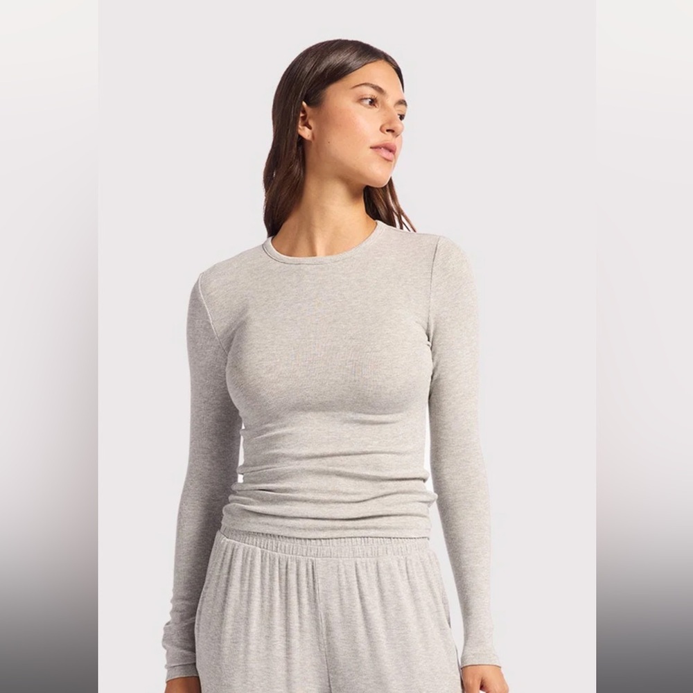 Nuuds Heather Gray Long Sleeve Tee